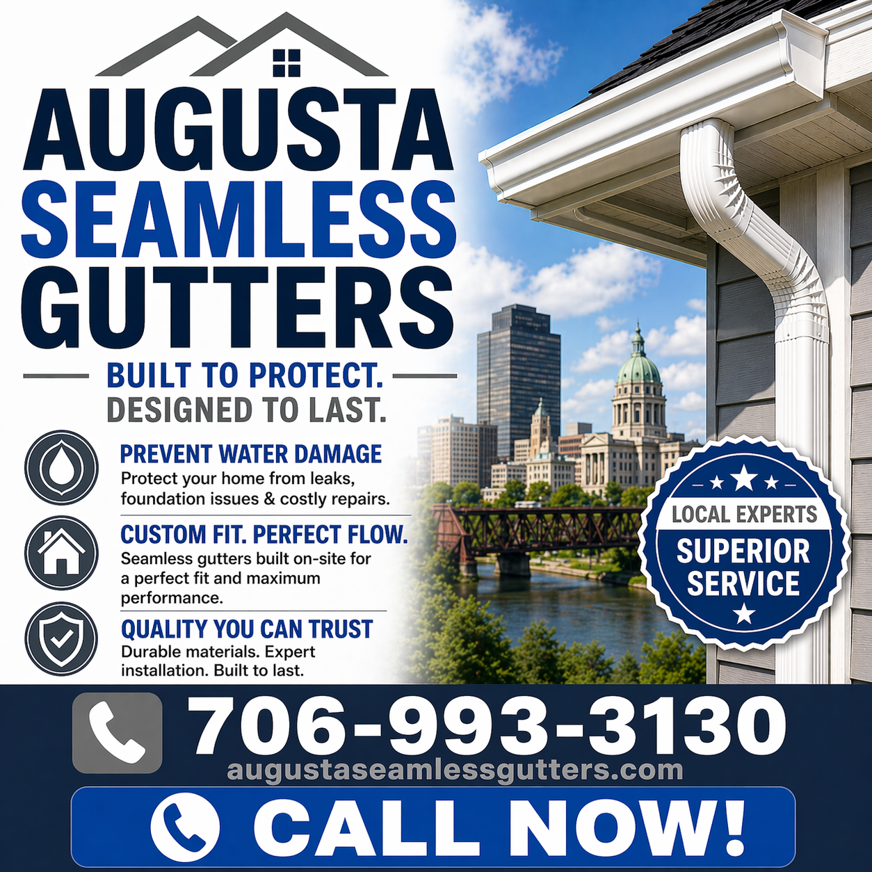 Augusta Seamless Gutters